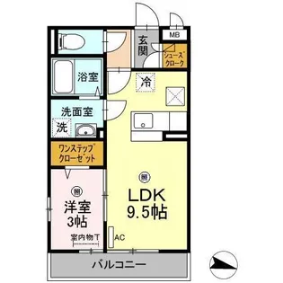 メゾン・ド・CHT【1階】の間取り