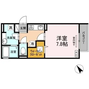 フローラ下祇園駅前【1階】の間取り