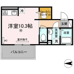 シャルール【1階】の間取り