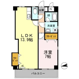 U-FLATS【3階】の間取り
