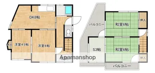 広島県広島市安芸区中野7丁目【一戸建】の間取り