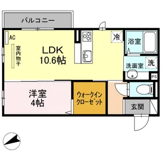 フォレストギオン【3階】の間取り