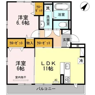 ジンミー【3階】の間取り