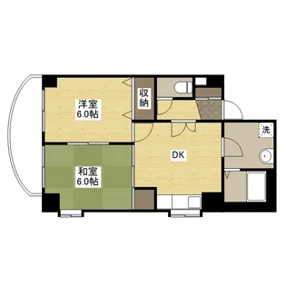 グリーンヴァリィ金光一番館【6階】の間取り