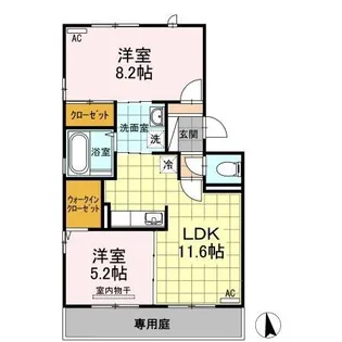 Asuka C棟【1階】の間取り