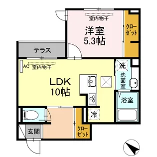 SHINYA BLDG.Ⅲ【1階】の間取り