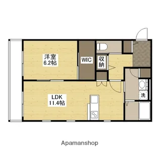 クーアヴァン【1階】の間取り