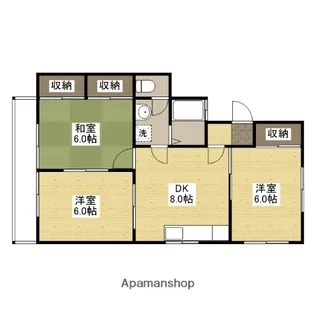 セジュールA【1階】の間取り