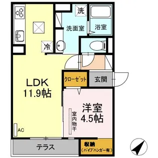 KANATA KOGO【1階】の間取り