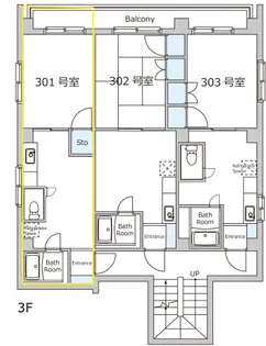 植竹ビル【301号室号室】の間取り