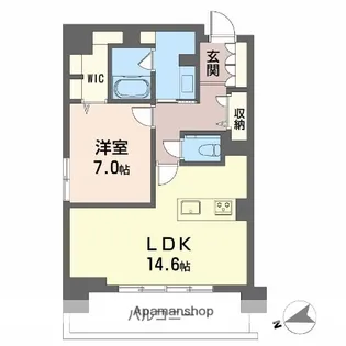 シャーメゾンステージ中央通り【8階】の間取り
