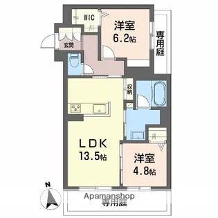 グローブガーデン【1階】の間取り