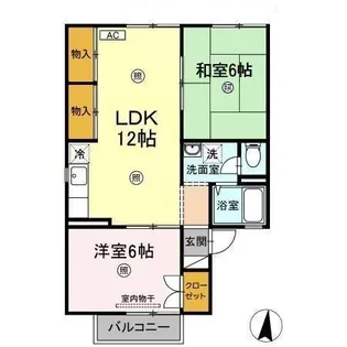 セジュール湯浅【2階】の間取り