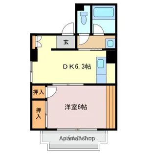 パステルクボ8【2階】の間取り