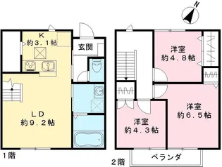 ハイツA【102号室号室】の間取り