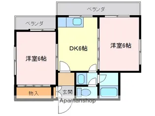パステルクボ1【5階】の間取り