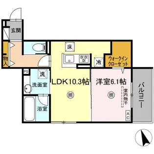 Onewide祇園【1階】の間取り
