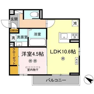 campanella江波二本松【2階】の間取り