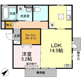 GREEN COURT【1階】の間取り