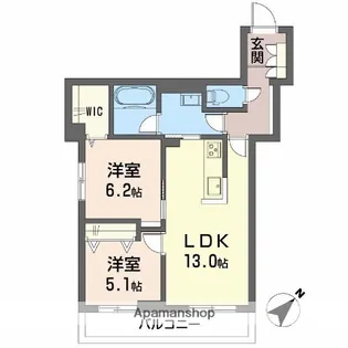 フィグ古江東町A【2階】の間取り