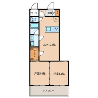 新白島東亜ビル【11階】の間取り