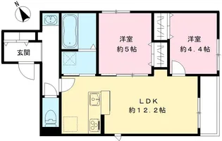 YOURMAISON KOI(ペット)【202号室号室】の間取り