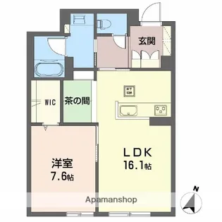 BalloonflowerSouth【1階】の間取り