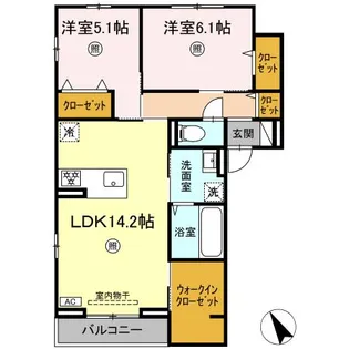 coats山本【3階】の間取り