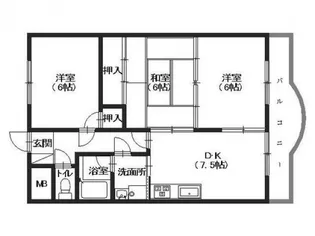 広島県広島市安佐南区八木1丁目【マンション】の間取り