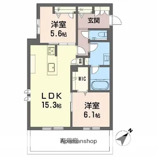 YanagiTakasu【1階】の間取り
