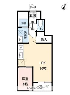 エスリーA棟【1階】の間取り