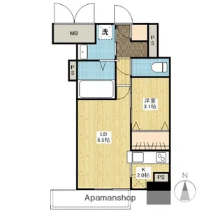 月光鎮守府【6階】の間取り