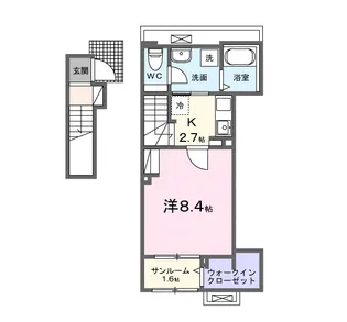 シャンス トロワ【2階】の間取り