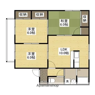 グリーンヒルかねみつA【2階】の間取り