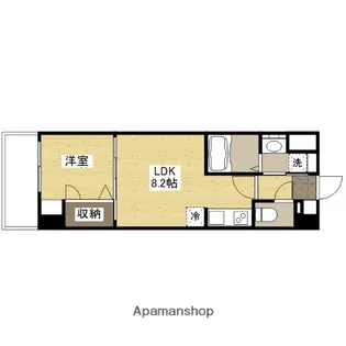 S−RESIDENCE観音公園ALORIA【10階】の間取り