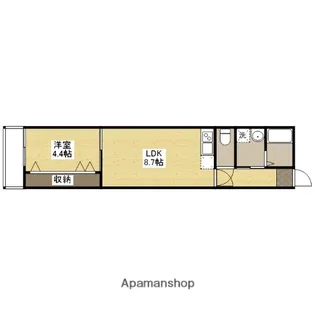 クレスト山本Ⅰ【3階】の間取り