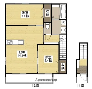 アルクス長束【2階】の間取り