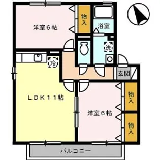 セジュール深川 A棟【1階】の間取り