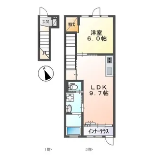 ピコットプレイス【2階】の間取り