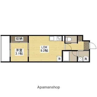 YELLSTAGE長束WEST【1階】の間取り