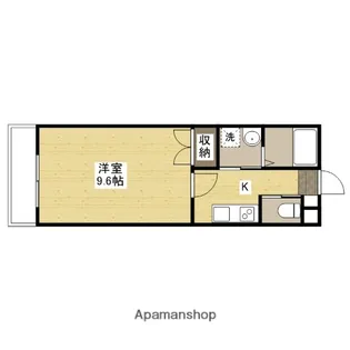 M テラス上安A棟【3階】の間取り