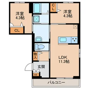 DIG FIELD【2階】の間取り