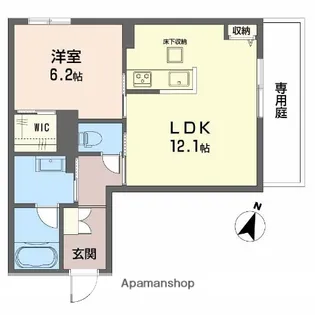 BALLOONFLOWER NORTH【1階】の間取り