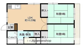 高尾ハイツ【2階】の間取り