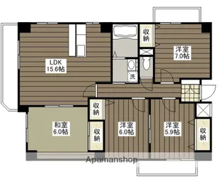 ラフォーレ古江【1階】の間取り