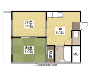 グリンハウス三篠【2階】の間取り
