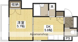 LAND MARK 横川【5階】の間取り
