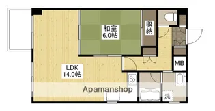ベルソーレ松本【4階】の間取り