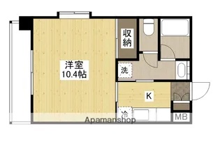 竹屋町村田ビル【6階】の間取り
