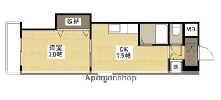 ミッションデルタ【4階】の間取り